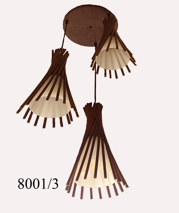 Đèn thả 3 gỗ (8001/3)